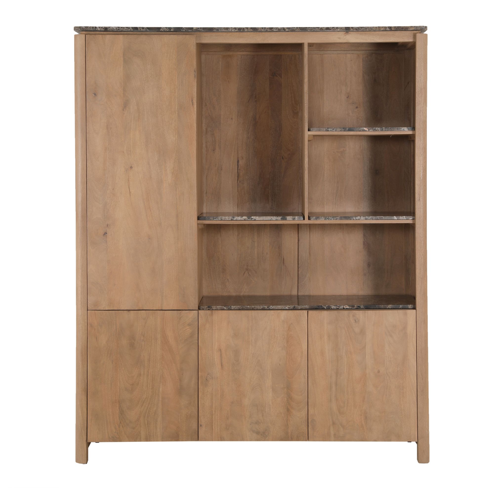 Vakkenkast XL Dallas Naturel Mangohout 160 cm - Image 14