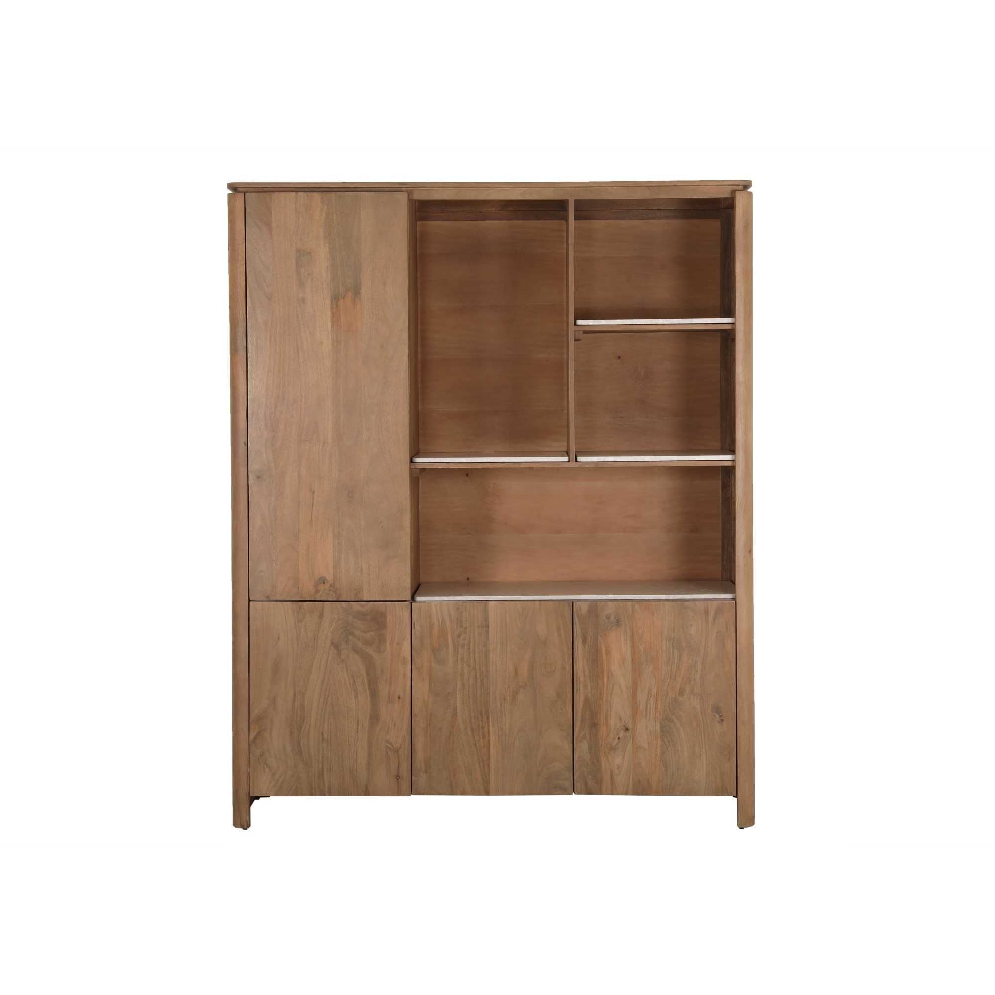 Vakkenkast XL Dallas Naturel Mangohout 160 cm - Image 24
