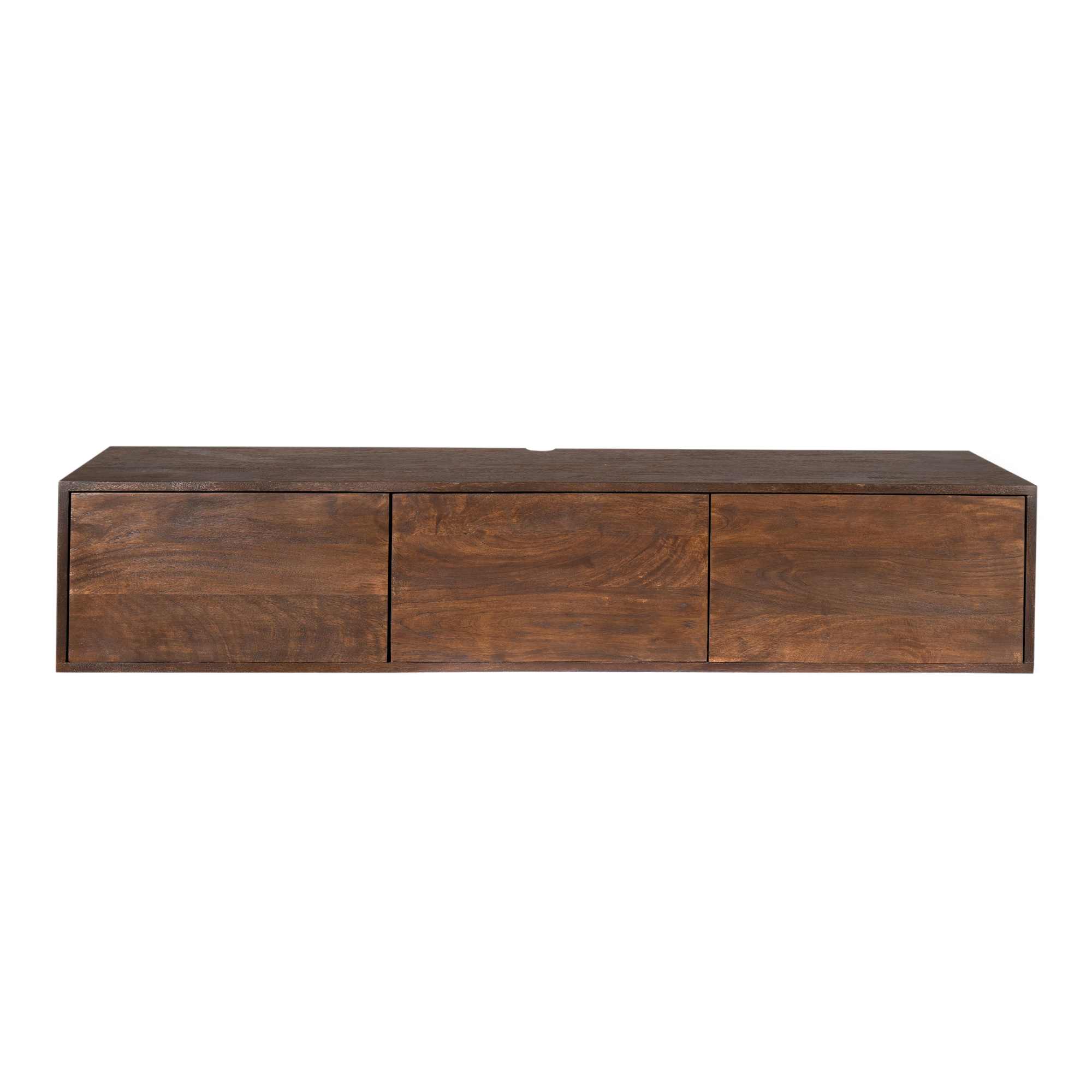 STF-2837_5 Zwevend tv meubel Vision Bruin Mangohout 160 cm - Image 6