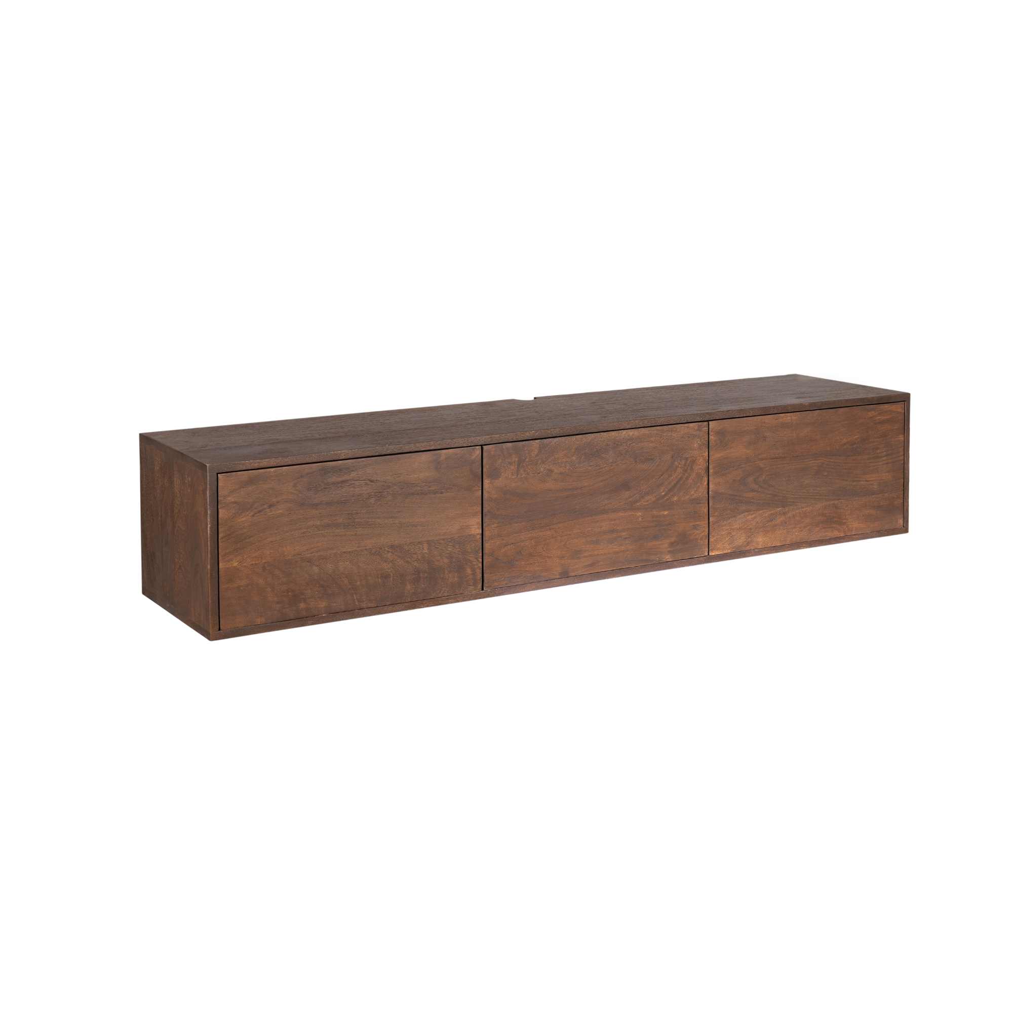 STF-2837_6 Zwevend tv meubel Vision Bruin Mangohout 160 cm - Image 7