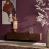 Zwevend tv meubel Vision Bruin Mangohout 160 cm - Image 14