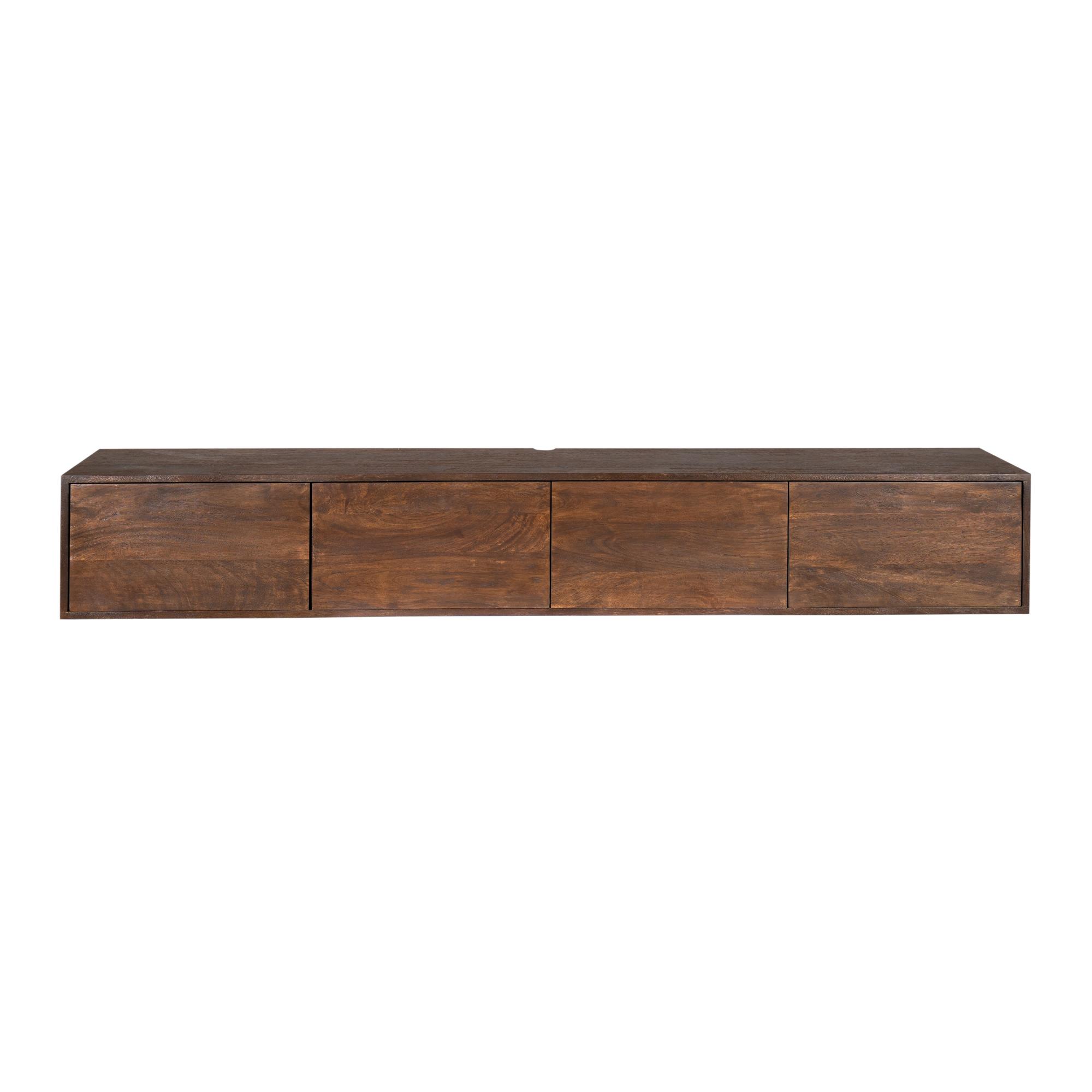 Zwevend tv meubel Vision Bruin Mangohout 200 cm - Image 6