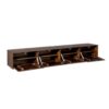 STF-2838_7 Zwevend tv meubel Vision Bruin Mangohout 200 cm - Image 8