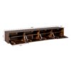 STF-2838_9 Zwevend tv meubel Vision Bruin Mangohout 200 cm - Image 10