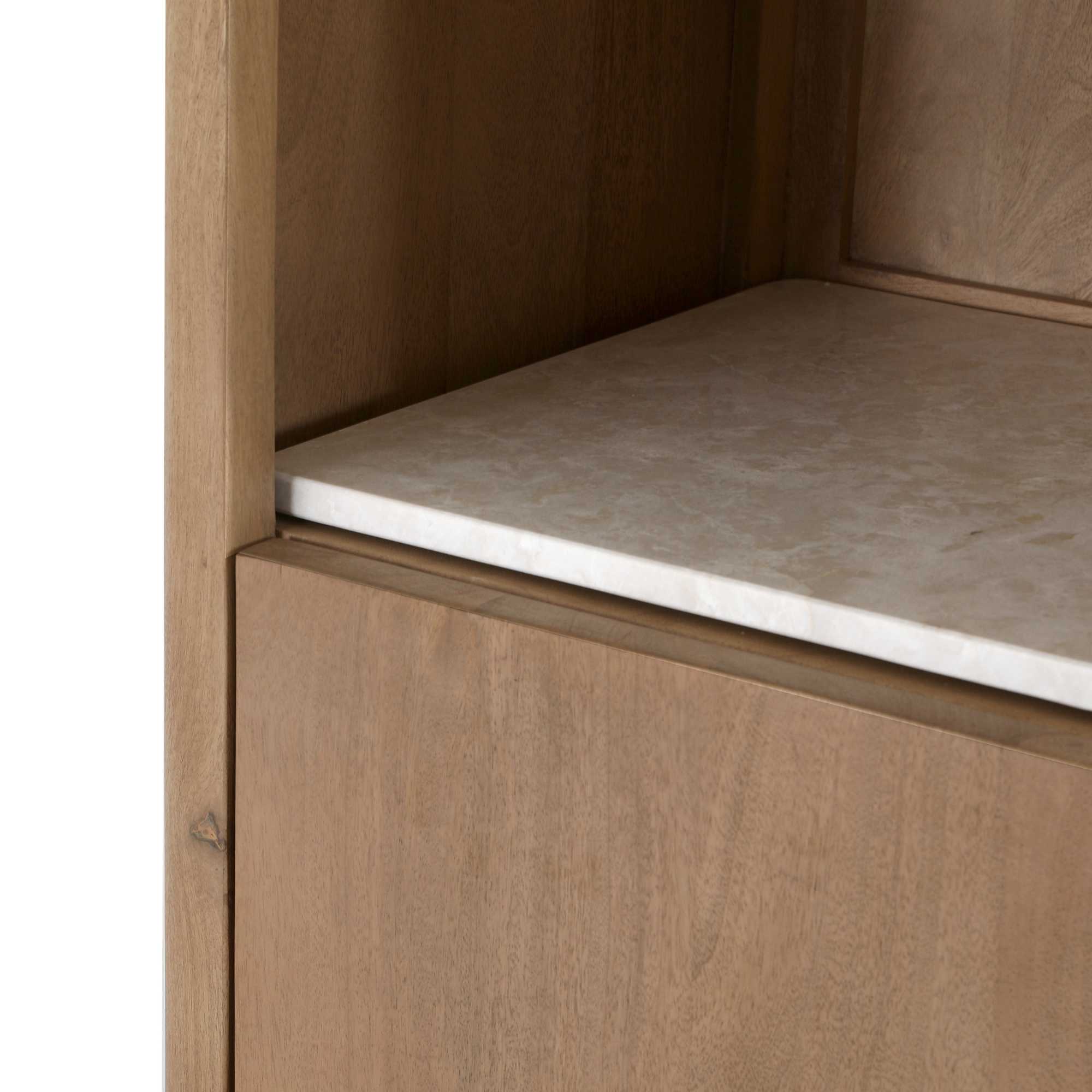 Boekenkast Dallas Naturel Mangohout 55 cm - Image 22
