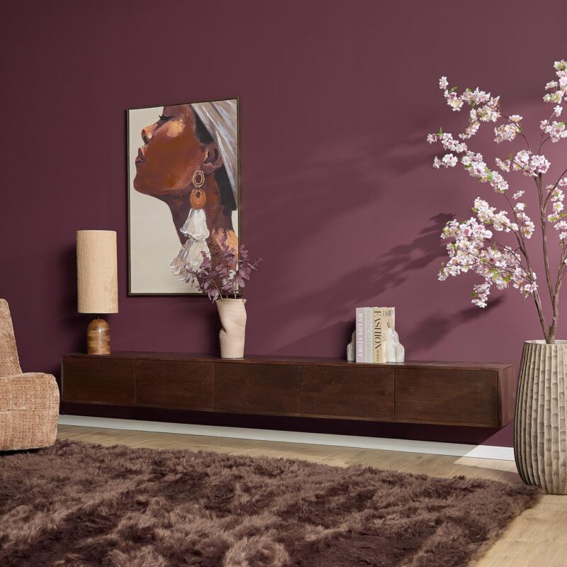 Zwevend tv meubel Vision Bruin Mangohout 280 cm - Image 2