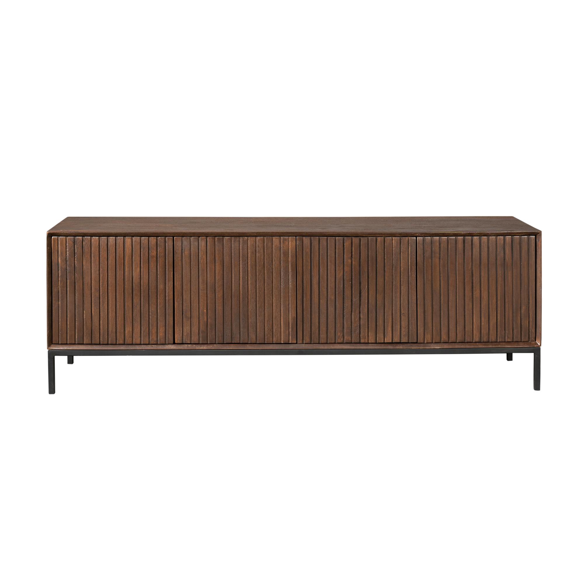 Tv meubel Madison Bruin Mangohout 165 cm - Image 6