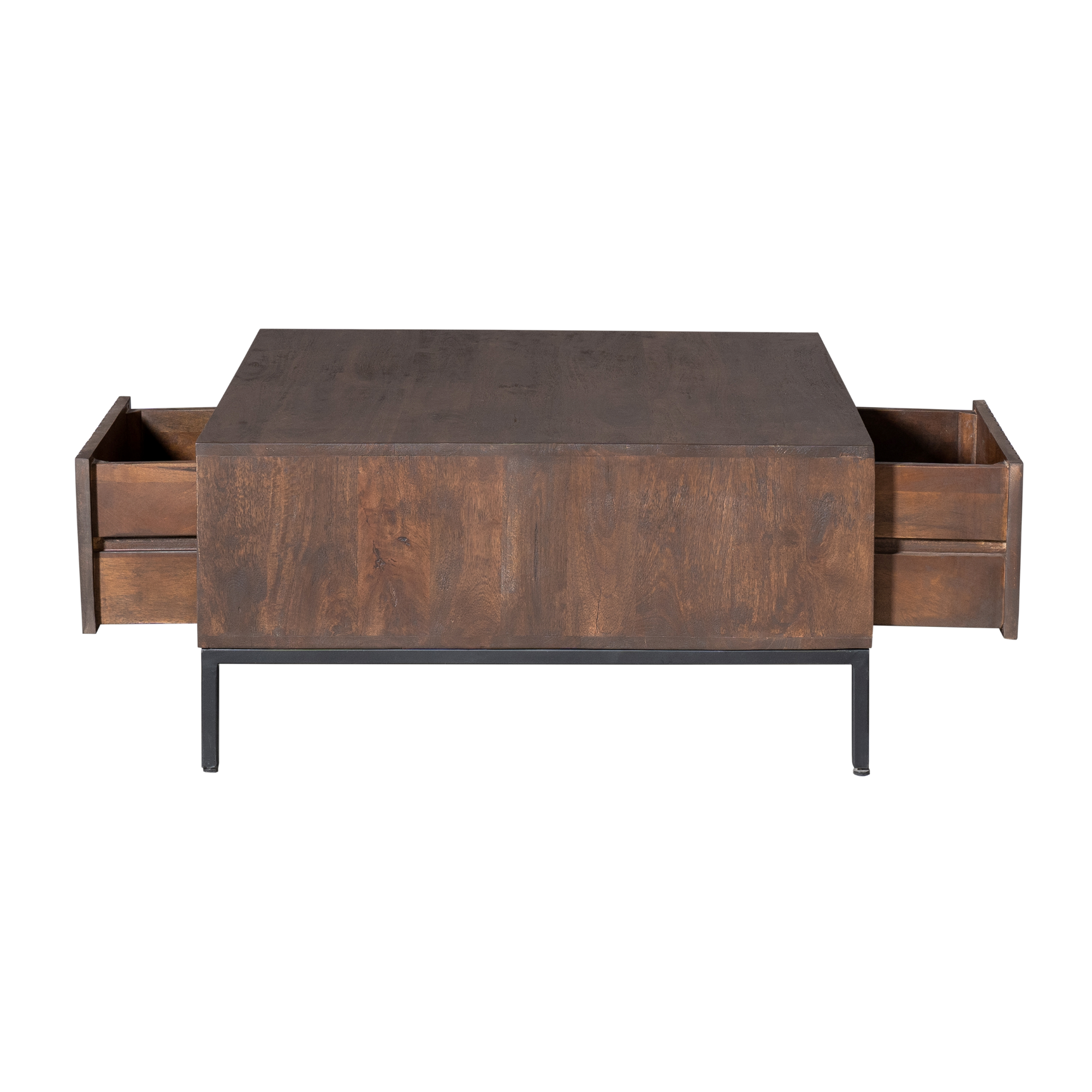 STF-6782_6 Vierkante salontafel Madison Bruin Mangohout 80 cm - Image 7