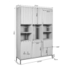 STF-6788_5 Vakkenkast Madison XL Bruin Mangohout 135 cm - Image 6