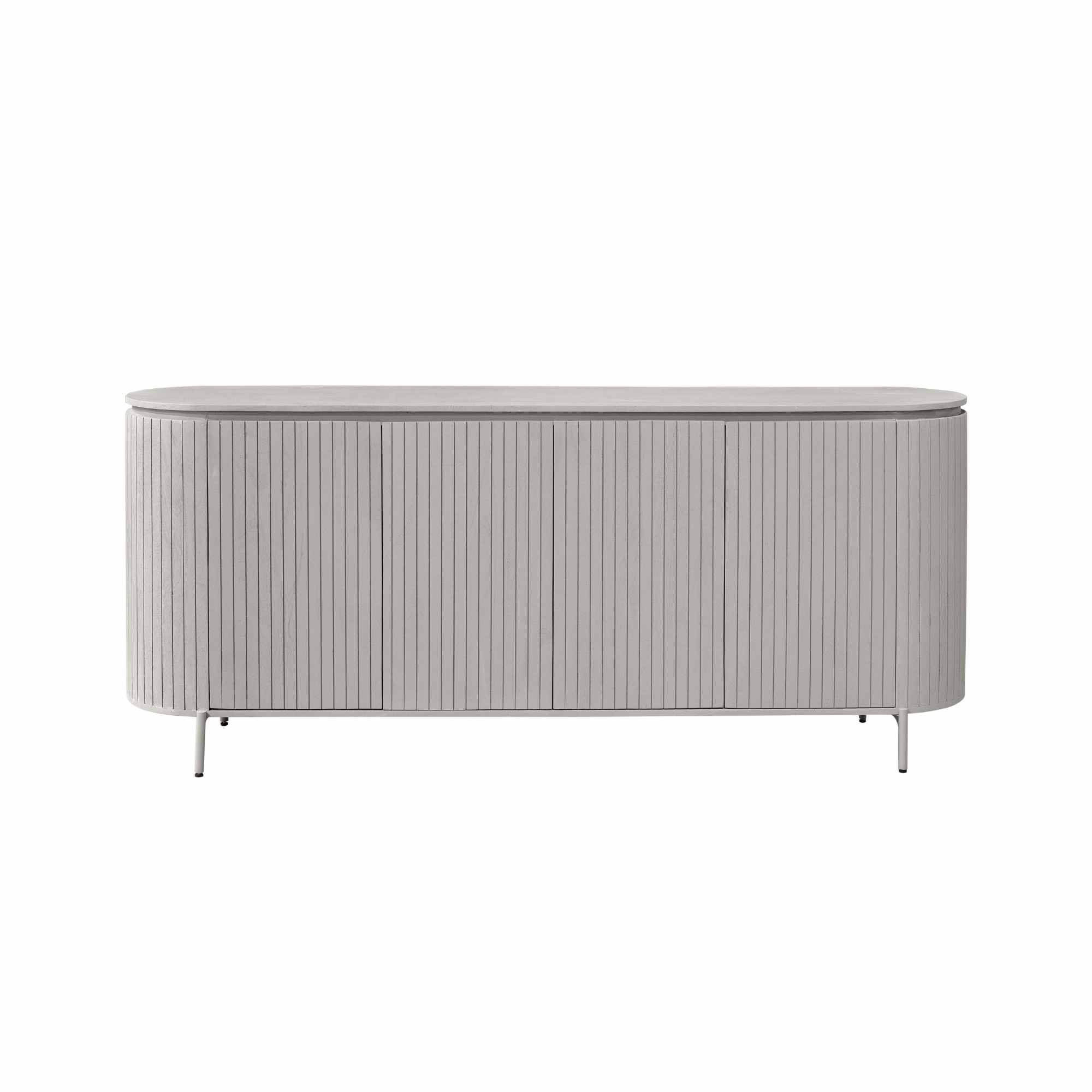 STF-2909_6 Dressoir Solana Taupe Mangohout 210 cm - Image 7