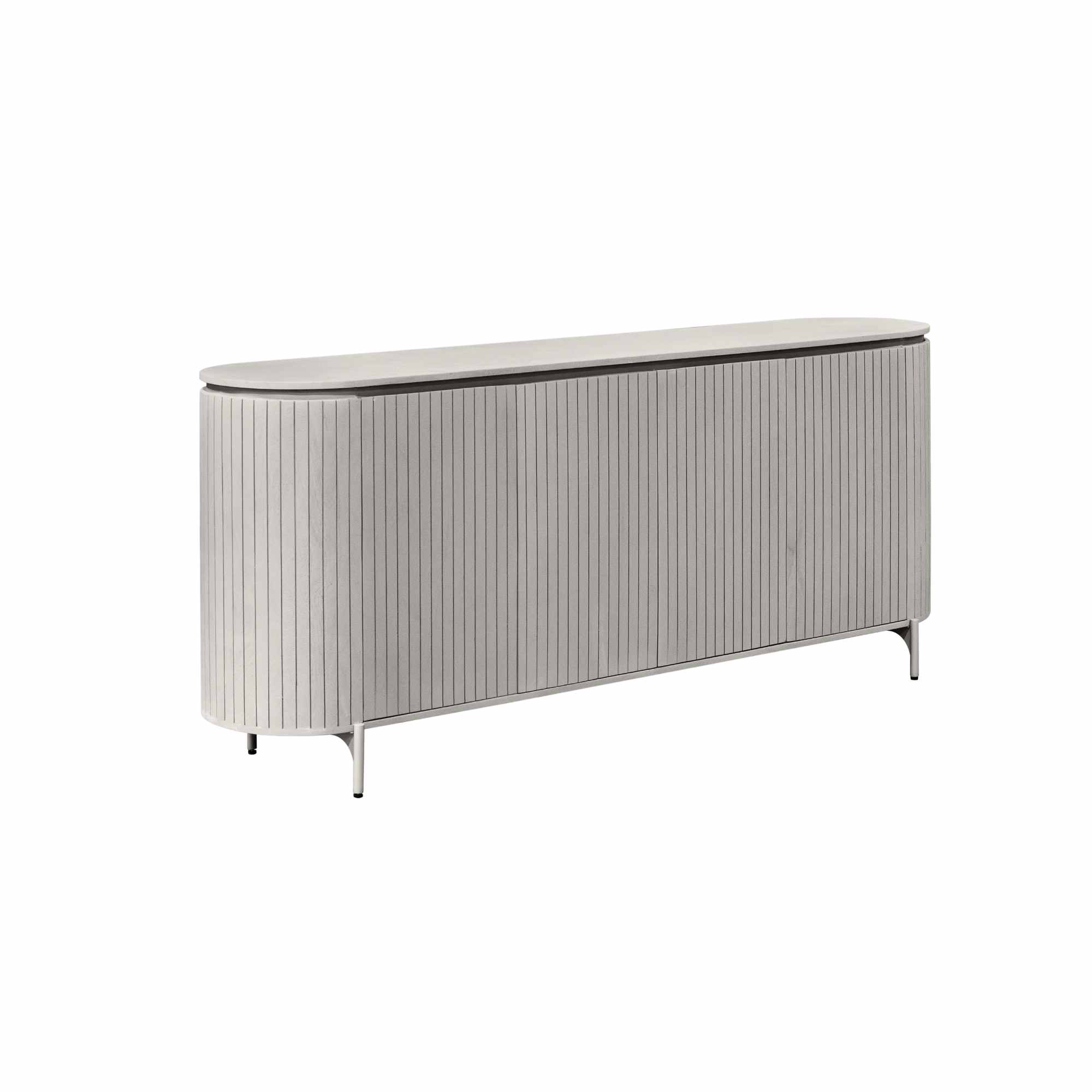 STF-2909_7 Dressoir Solana Taupe Mangohout 210 cm - Image 8