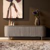 STF-2910_1 Tv meubel Solana Taupe Mangohout 165 cm - Image 2