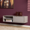 STF-1621_1 Zwevend tv meubel Ambiance Taupe Mangohout 120 cm - Image 2