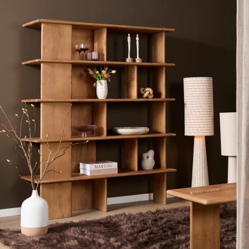 Wandkast Lina Naturel Mangohout 150 cm - Image 2