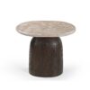 STF-9622_4 Bijzettafel Noel Bruin Marmer 60 cm - Image 5