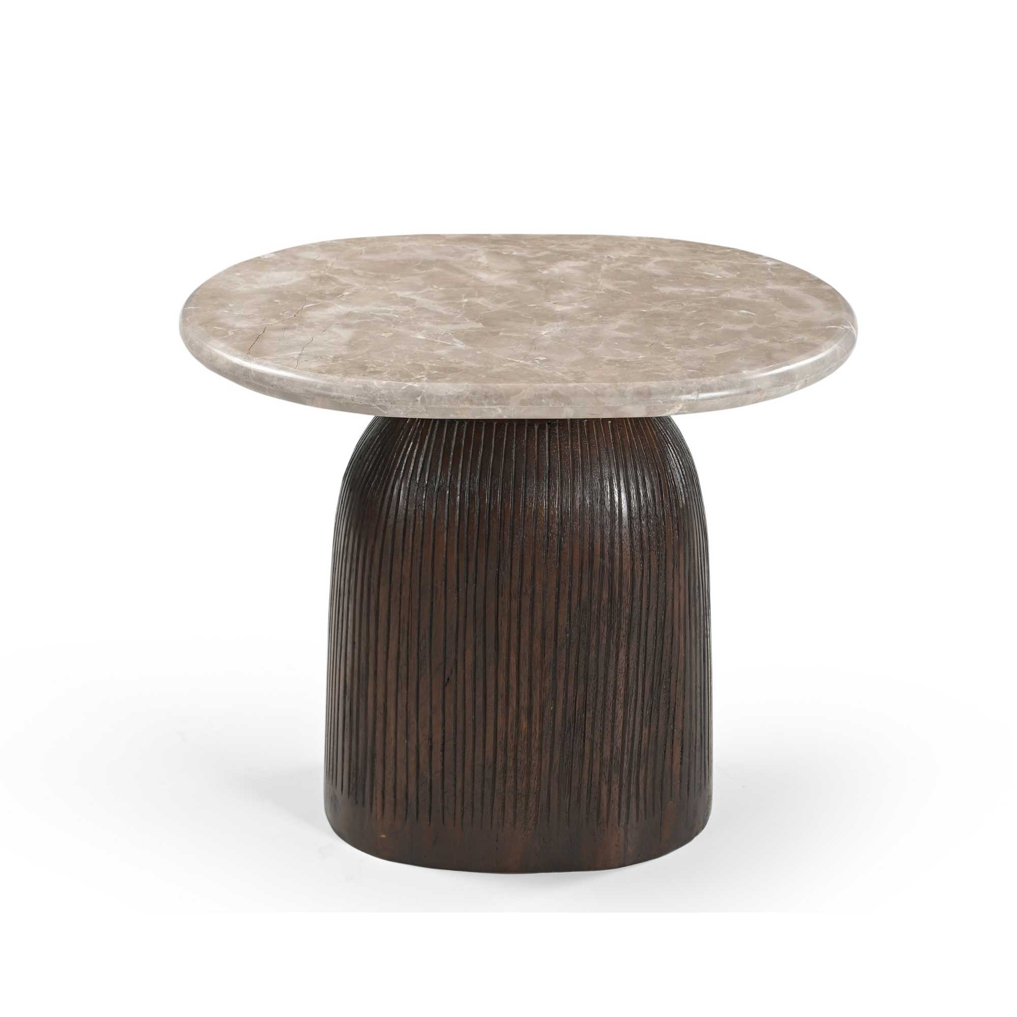 Bijzettafel Noel Bruin Marmer 60 cm - Image 5