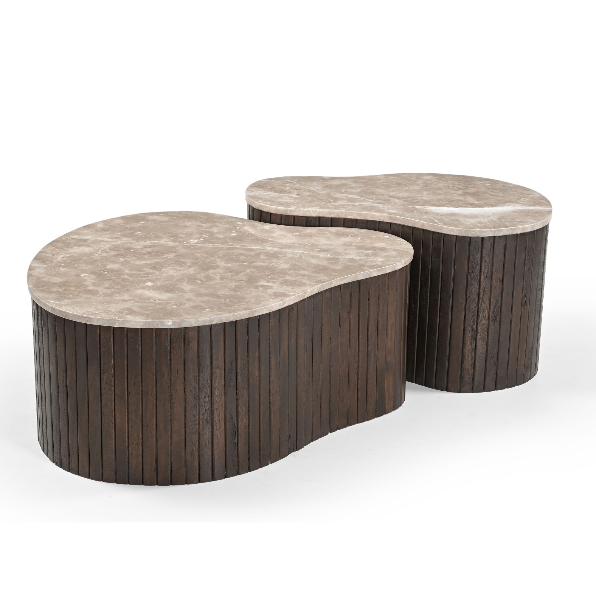 STF-9628_6 Salontafel Nomi Bruin Marmer 84 cm - Image 7