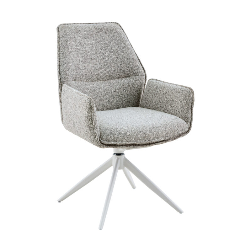 Eetkamerstoel Hera met armleuning Beige - Image 1