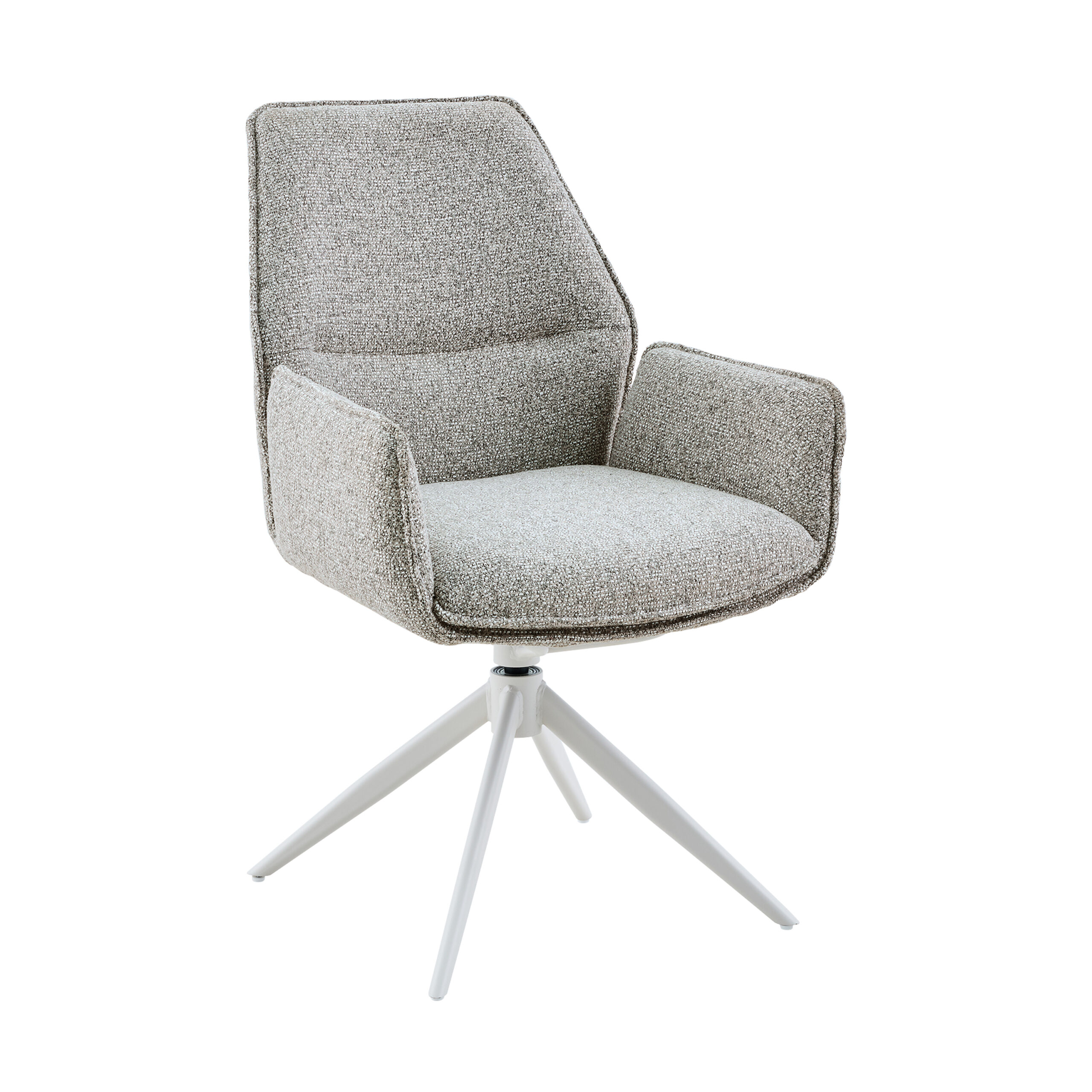 Eetkamerstoel Hera met armleuning Beige - Image 1