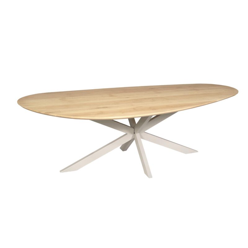 Organische eettafel Cloud Naturel Poot Zand Eikenhout 210 cm - Image 2