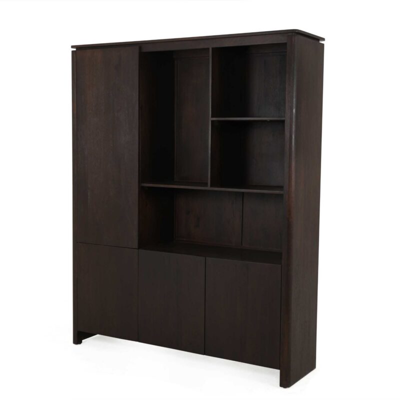 Vakkenkast XL Dallas Bruin Mangohout 160 cm - Image 2