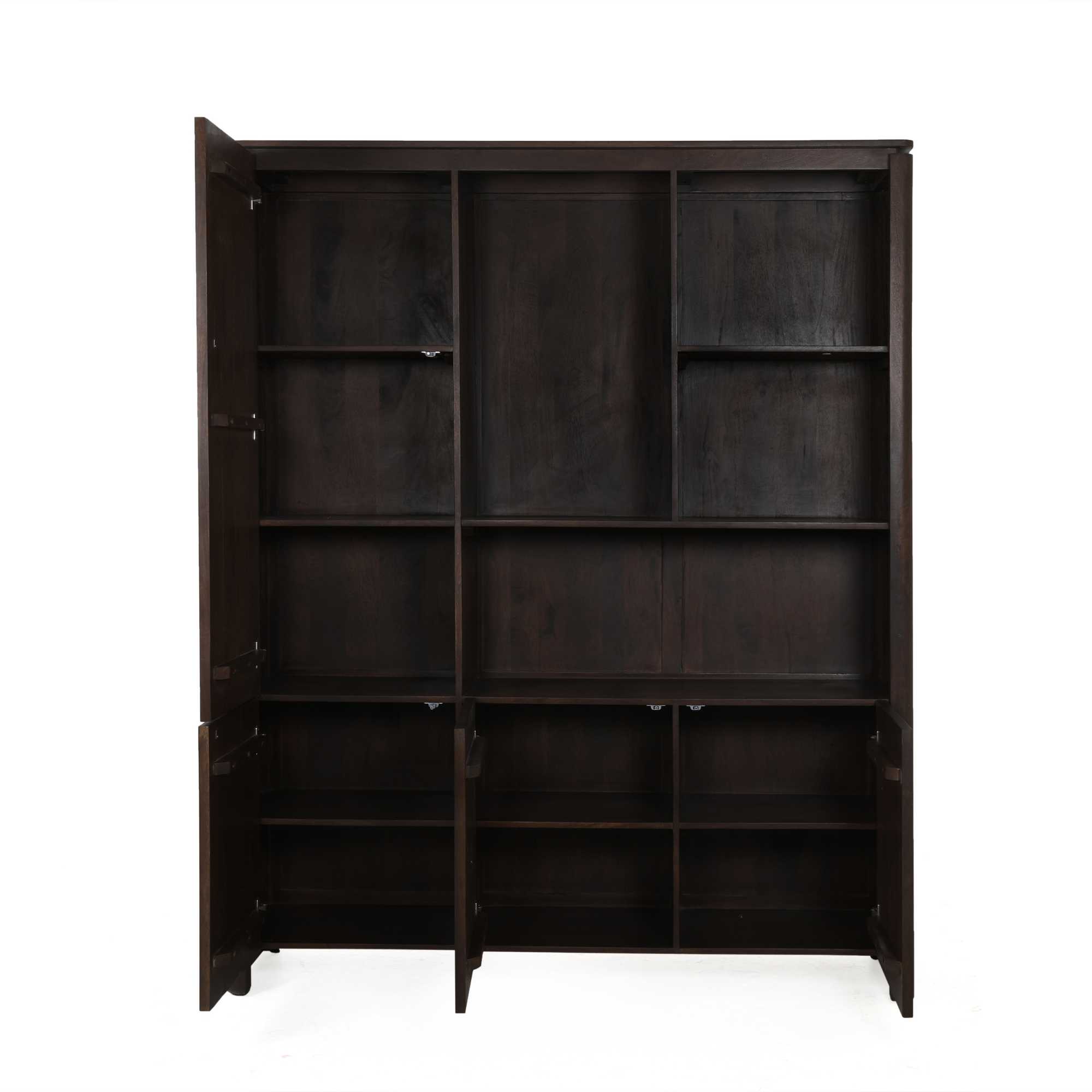 Vakkenkast XL Dallas Bruin Mangohout 160 cm - Image 3