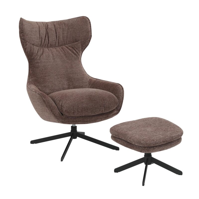Draaibare fauteuil Olivia Paars - Image 1