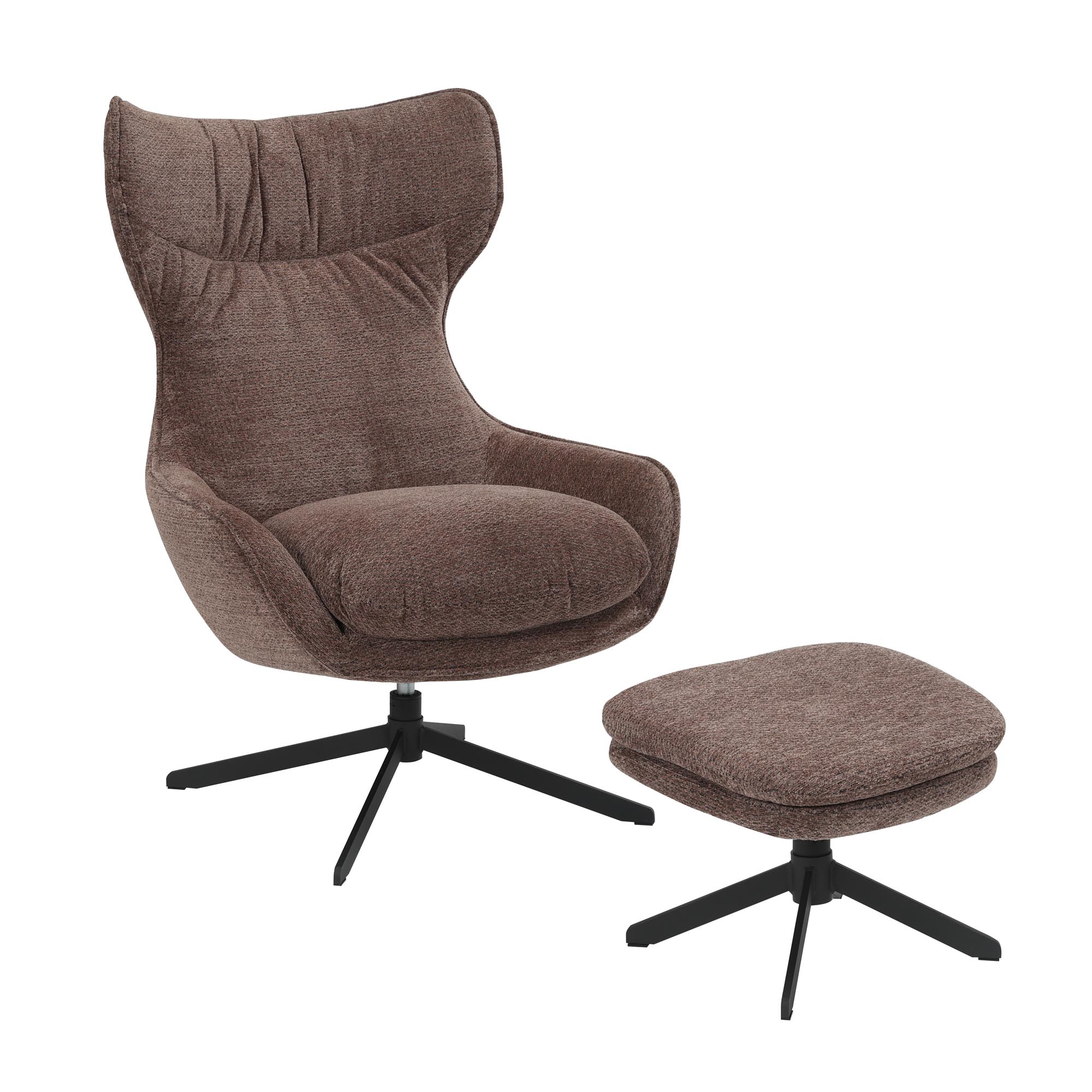 Draaibare fauteuil Olivia Paars - Image 1