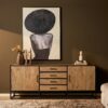STF-3106_0 Dressoir Dakota Naturel Mangohout 210 cm - Image 1