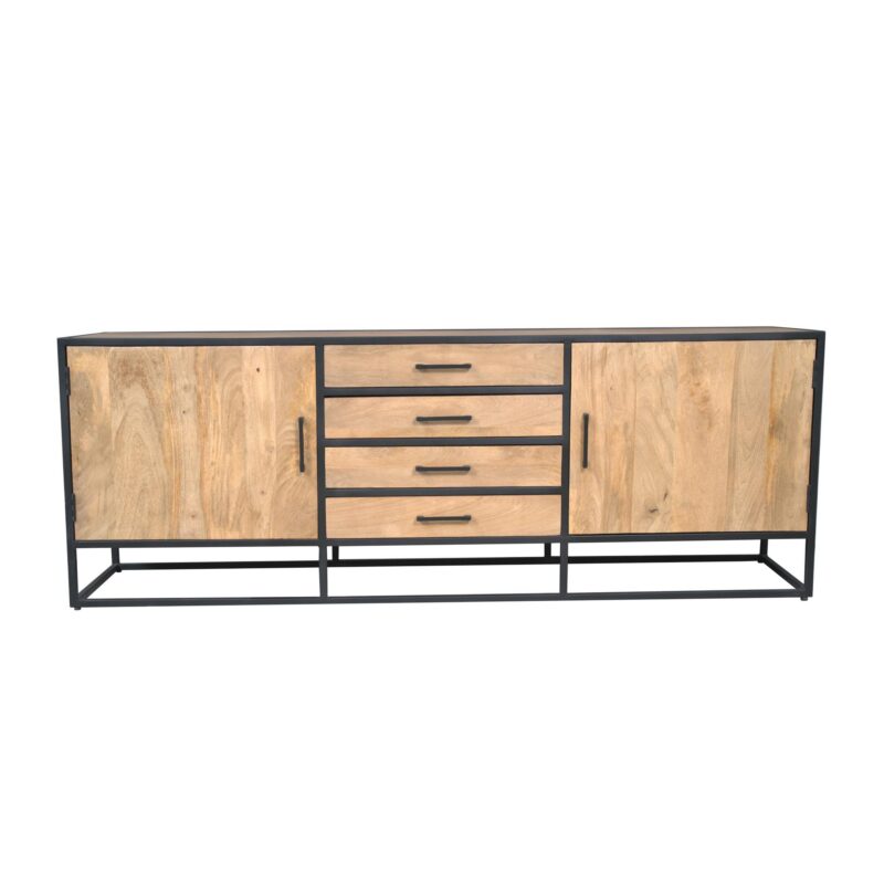 Dressoir Dakota Naturel Mangohout 210 cm - Image 2
