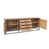 STF-3106_3 Dressoir Dakota Naturel Mangohout 210 cm - Image 4