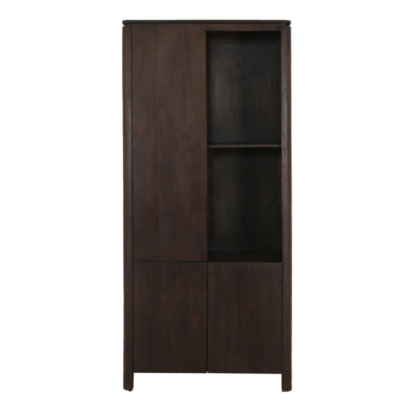 Vakkenkast Dallas Bruin Mangohout 90 cm - Image 1