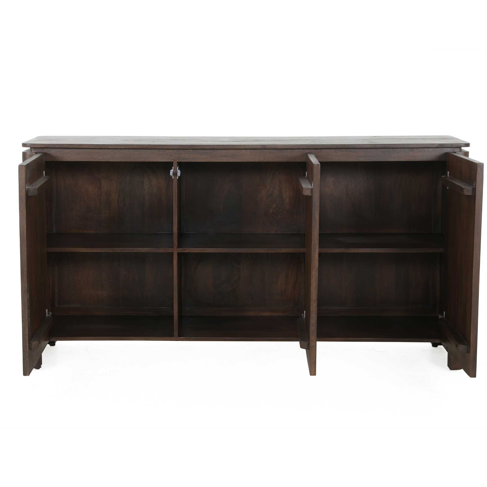 STF-4306_2 Dressoir Dallas Bruin Mangohout 165 cm - Image 3
