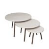 STF-2023_0 Ronde salontafelset Ohio Zand Mangohout 70 cm - Image 1