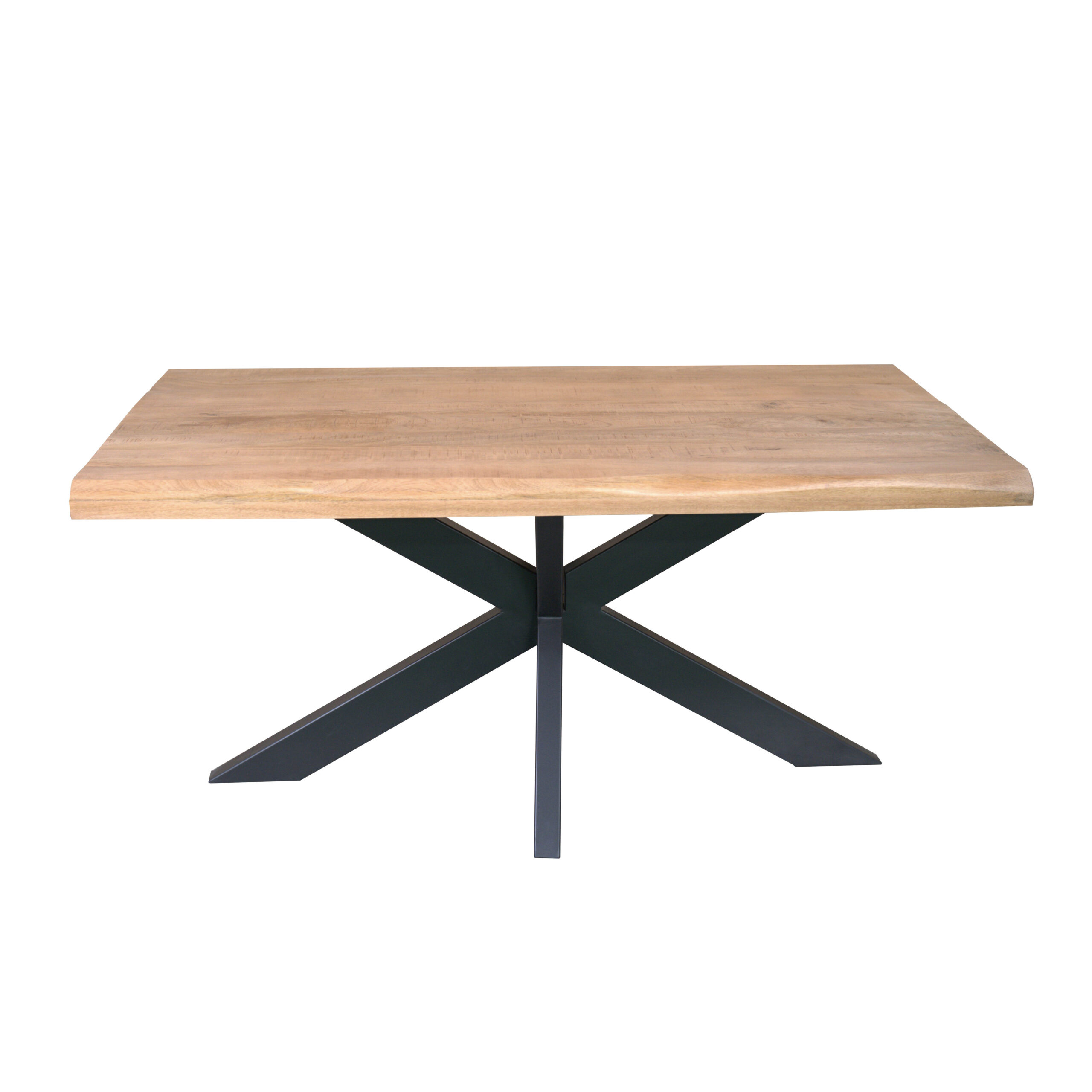 STF-1123_0 Boomstamtafel Dakota Naturel Mangohout 140 cm - Image 1