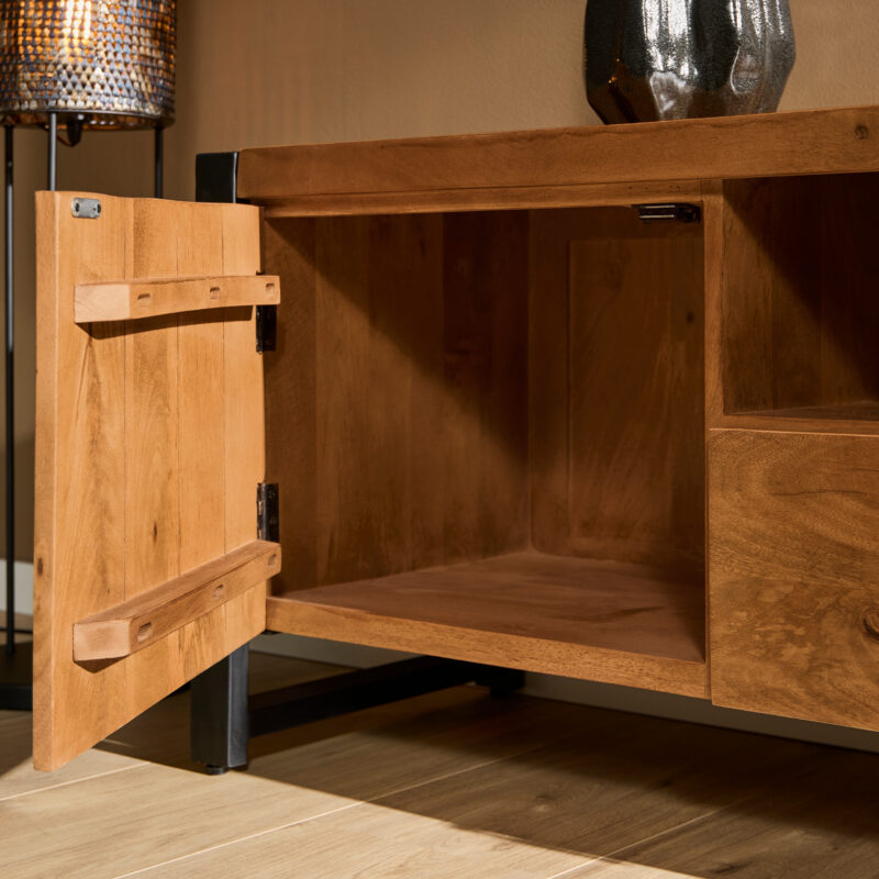 Tv meubel Boaz | 110 cm | met deur en open vak - Image 2