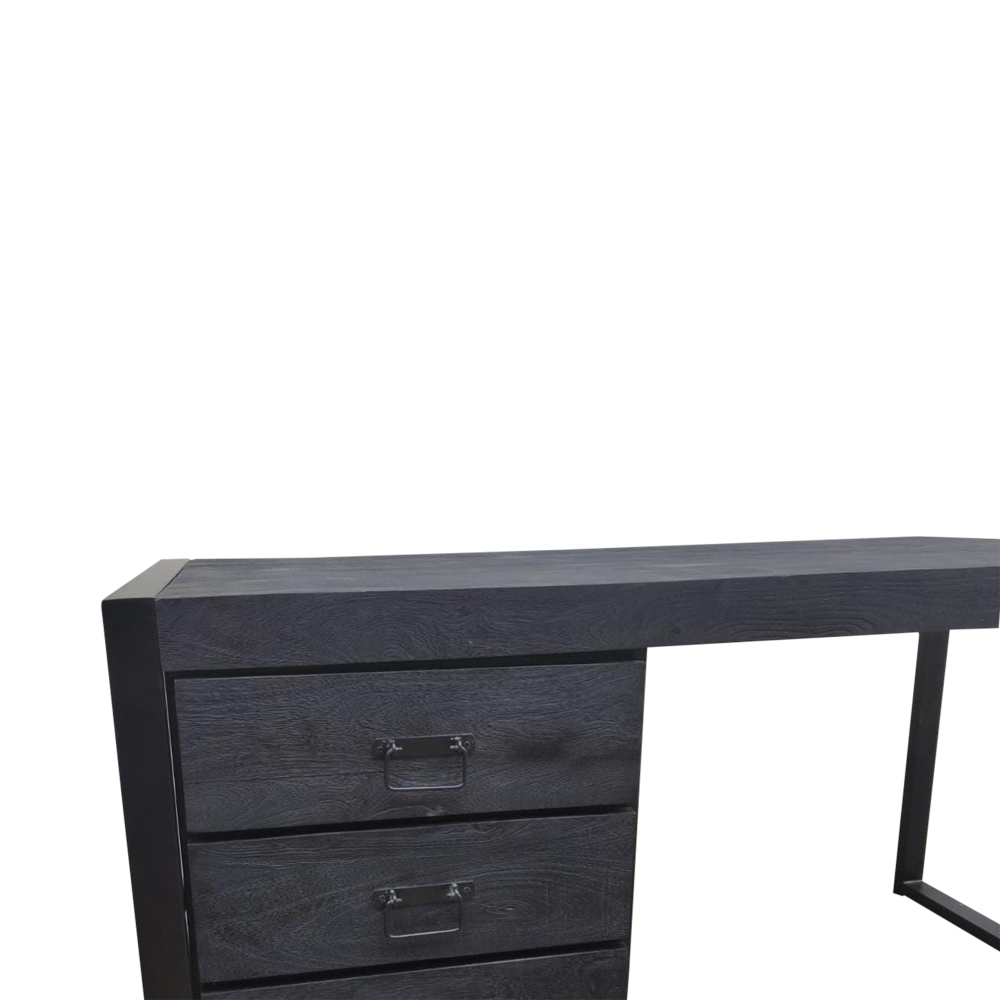 Bureau Boaz Zwart Mangohout 145 cm - Image 5