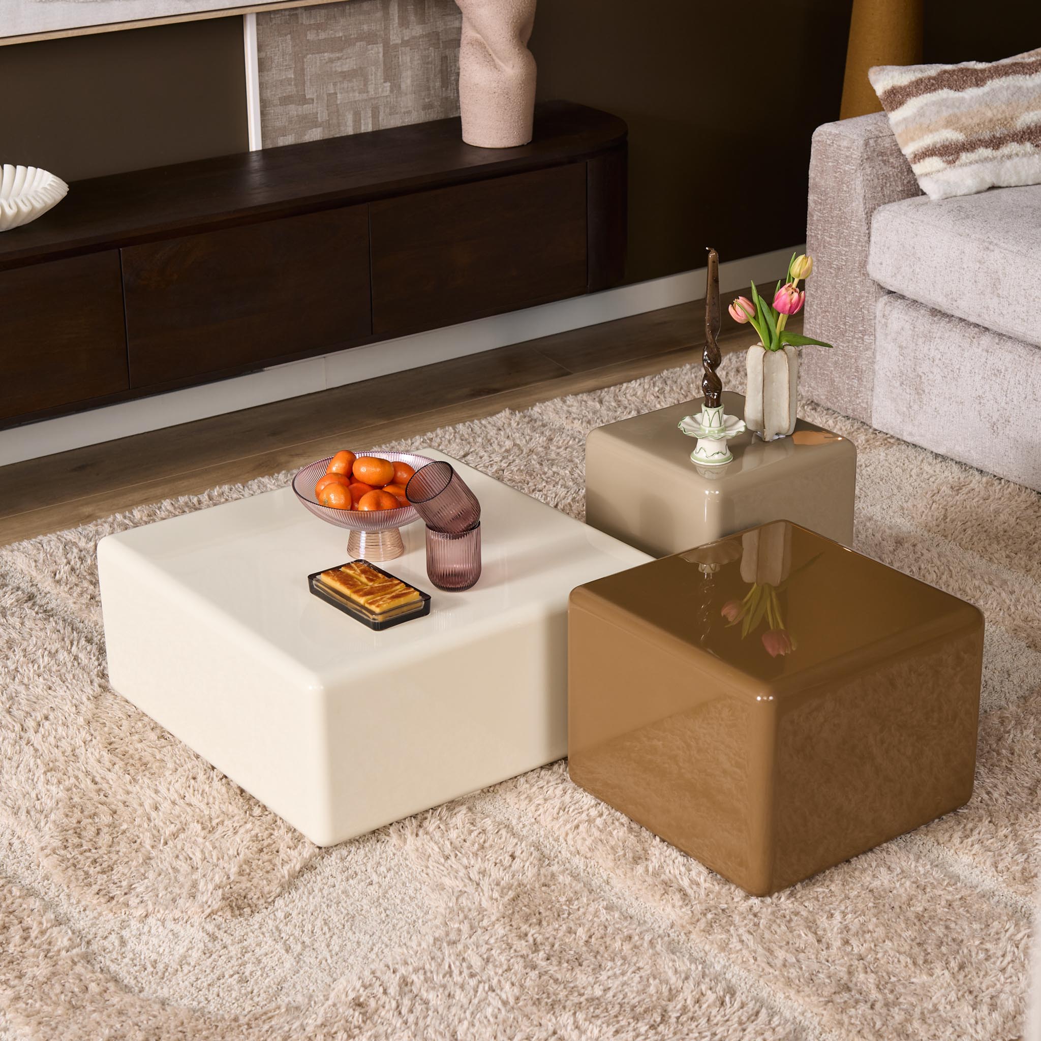 Salontafel Elias Wit MDF 60 cm - Image 1