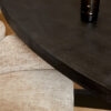 STF-536_1 Ovale eettafel Denver Zwart Mangohout 160 cm - Image 2