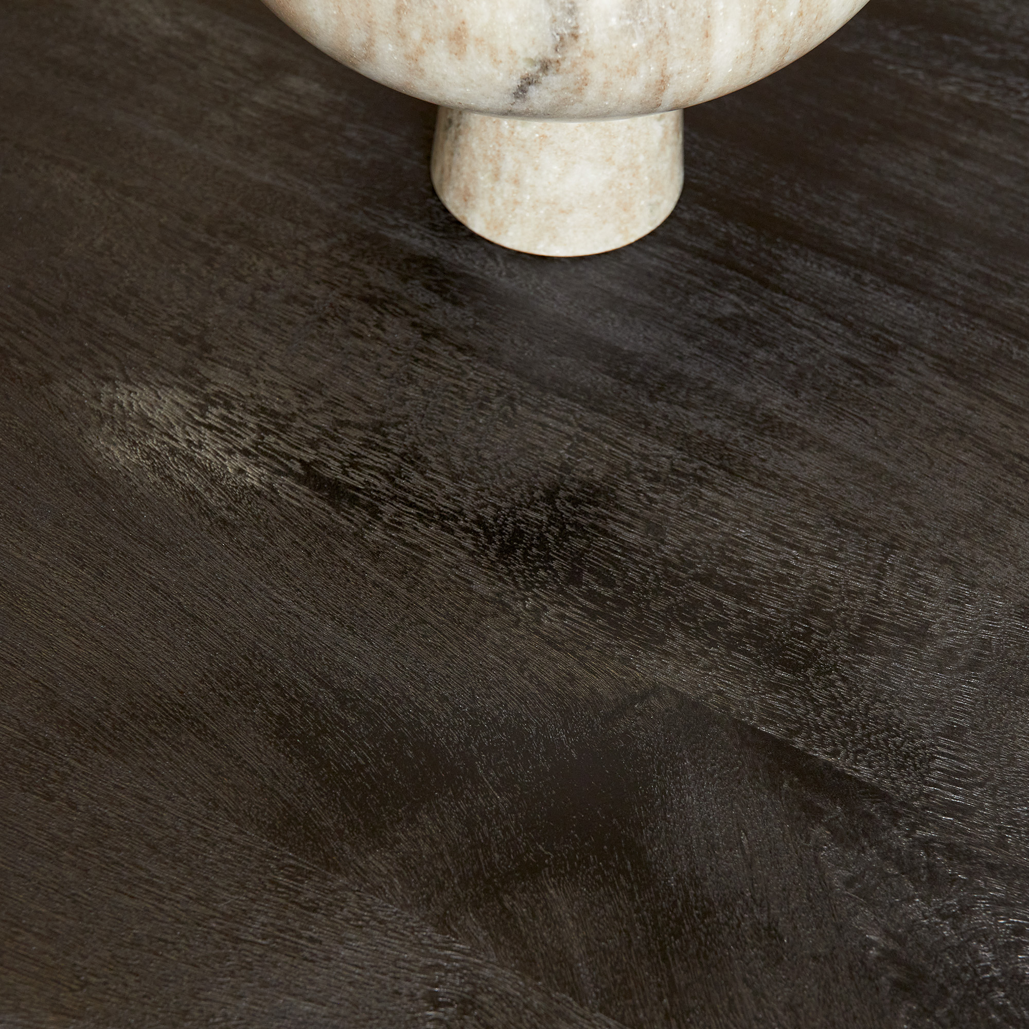 Ovale eettafel Denver Zwart Mangohout 160 cm - Image 3