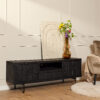 Tv meubel Brandy Zwart Mangohout 150 cm - Image 1