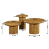 STF-2013_7 Salontafel set Maya Naturel Mangohout 70 cm - Image 8