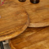 STF-2014_1 Ronde salontafel set Ohio Naturel Mangohout 70 cm - Image 2