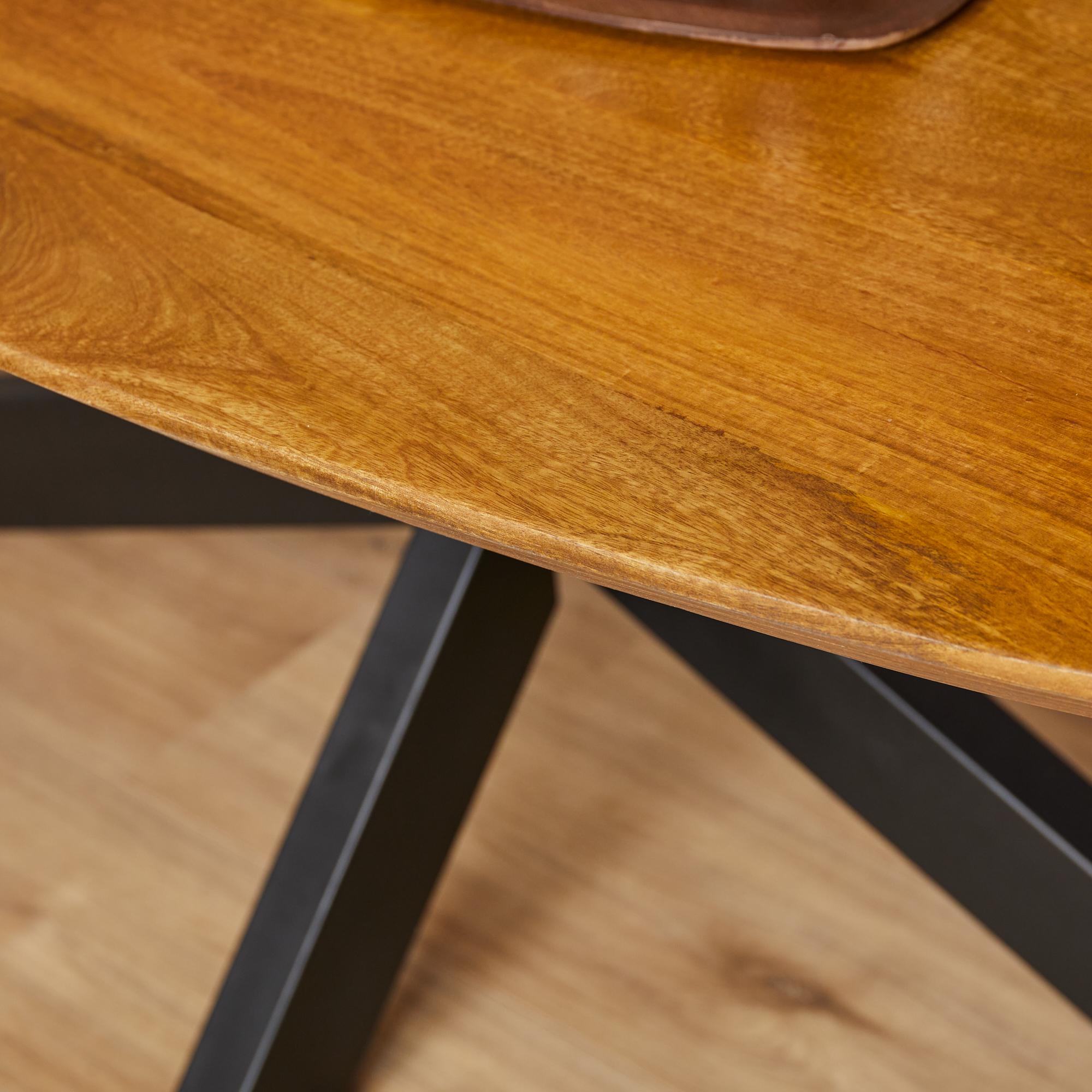 STF-13543_1 Ovale eettafel Brandy Naturel Mangohout 210 cm - Image 2