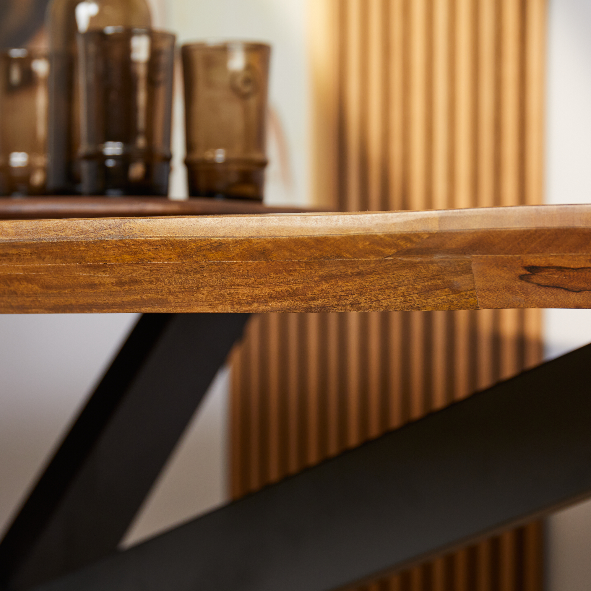 STF-13543_3 Ovale eettafel Brandy Naturel Mangohout 210 cm - Image 4