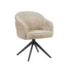 STF-9892_5 Draaibare eetkamerstoel Bella Beige Poot Zwart - Image 6