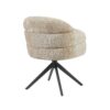 STF-9892_6 Draaibare eetkamerstoel Bella Beige Poot Zwart - Image 7