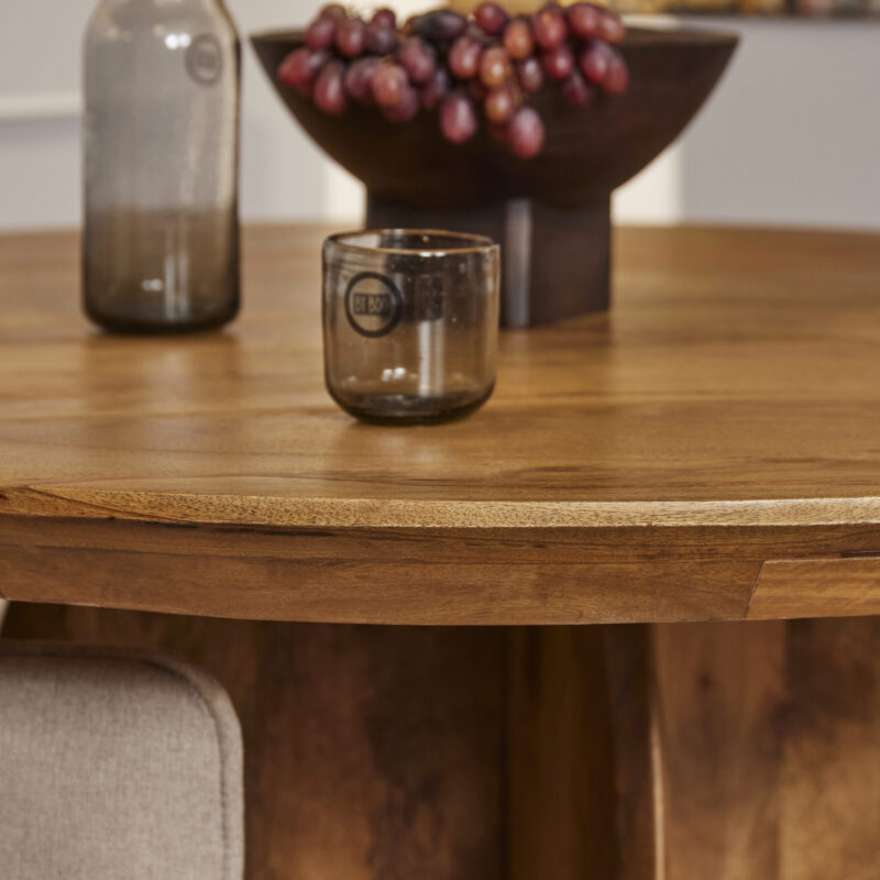 Ronde eettafel Tense Naturel Mangohout 150 cm - Image 2