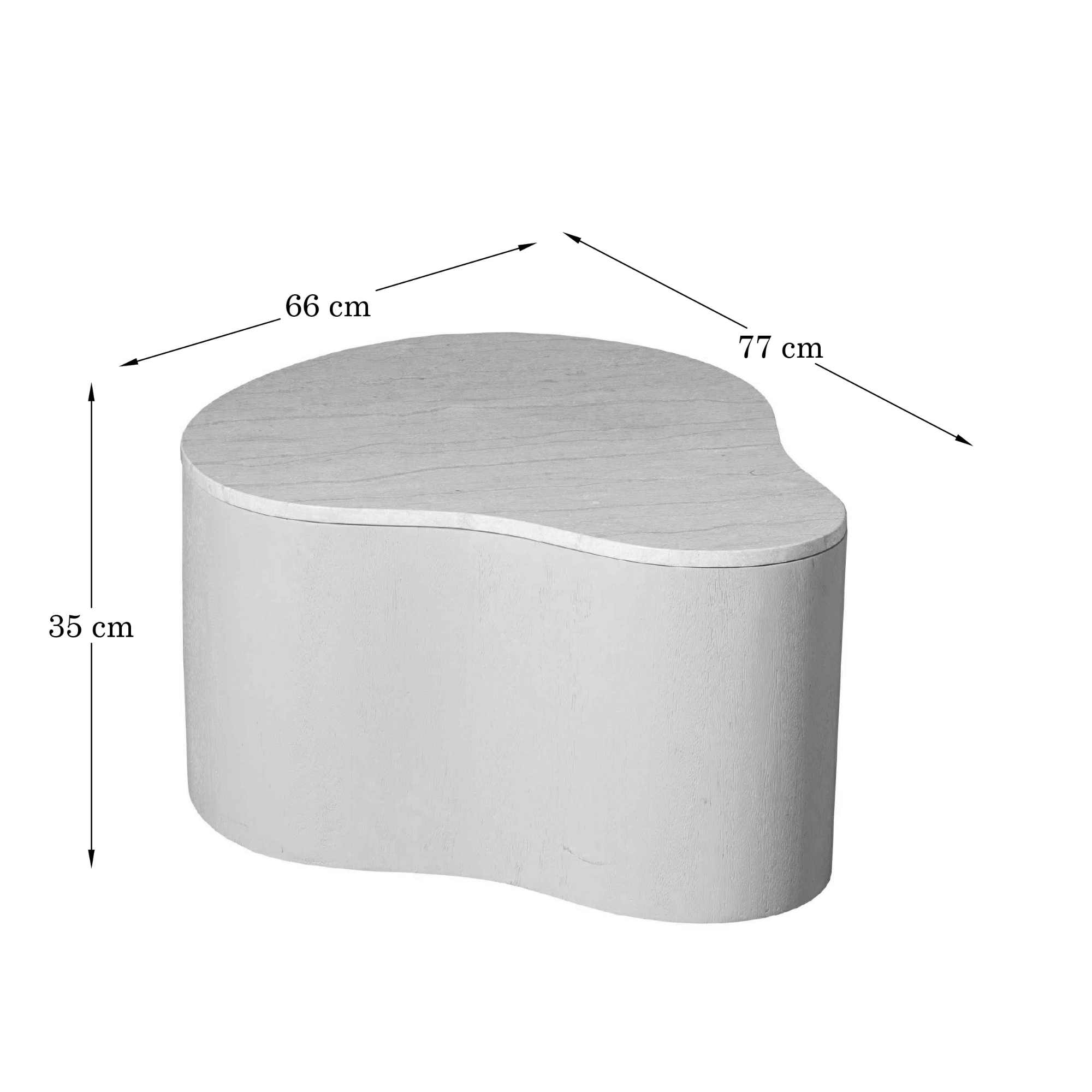 Salontafel Lovi Bruin 77 cm - Image 4