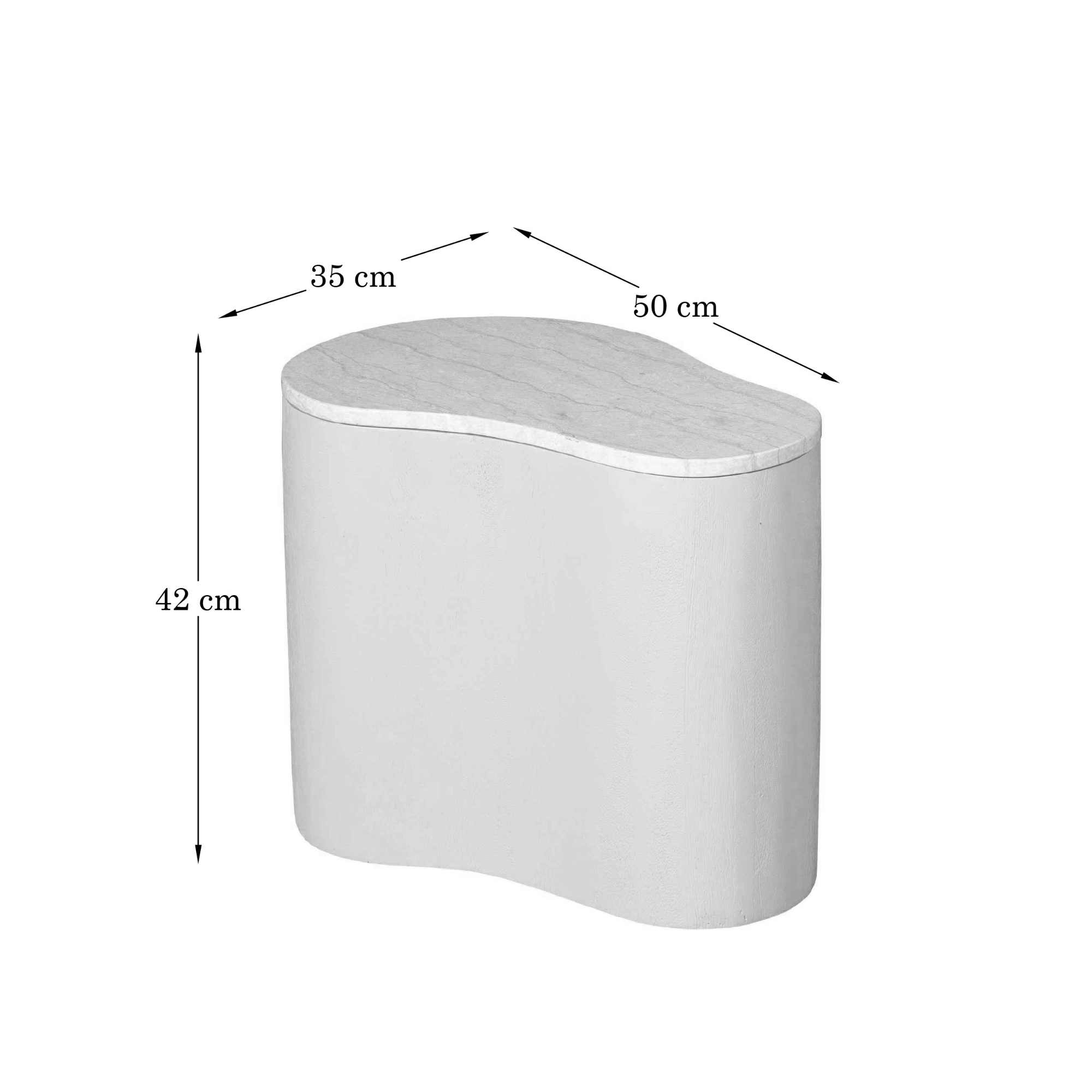 Salontafel Lovi Bruin 50 cm - Image 4